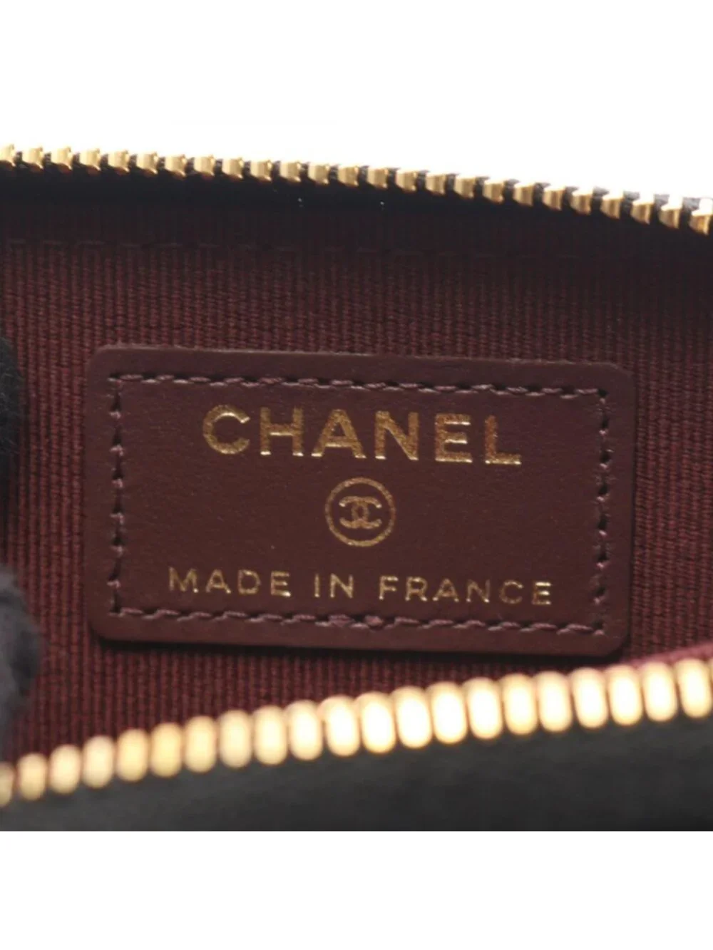 Chanel Coin Purse Classic Zip Quilted Black Caviar Leather